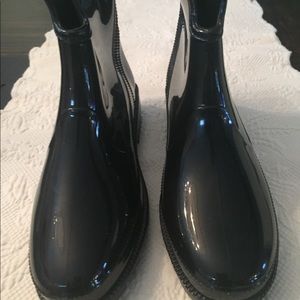 Black rain bootie size 40eu fits like size 7us